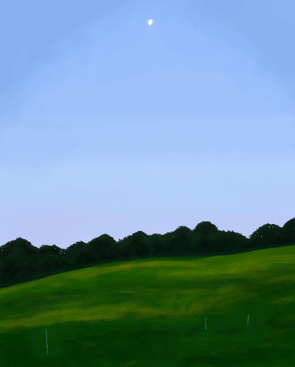 Vermont Feld, Morgendämmerung von Evan Sklar