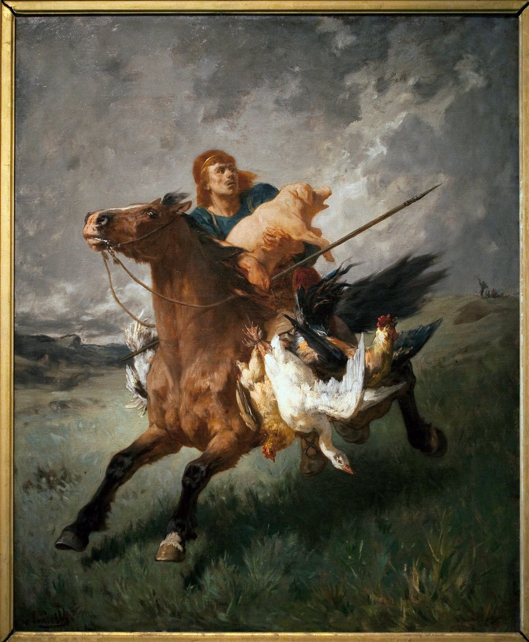 Ein Plünderer - Gemälde von Evariste Vital Luminais (1822-1896), Öl auf Leinwand von Evariste Vital Luminais