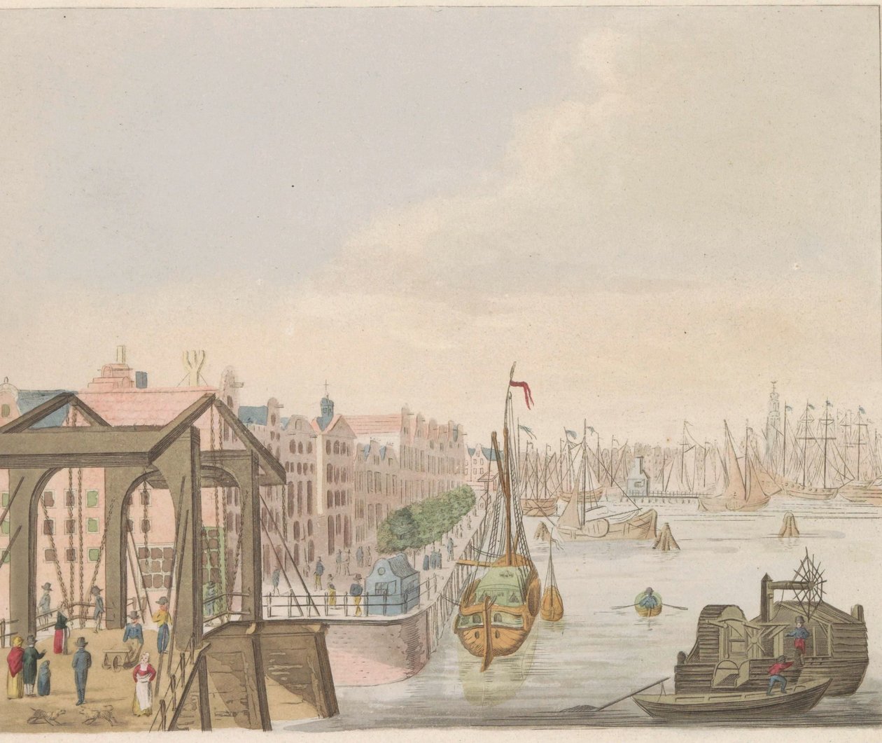 Buitenkant te Amsterdam, ca. 1810-1813 von Evert Maaskamp