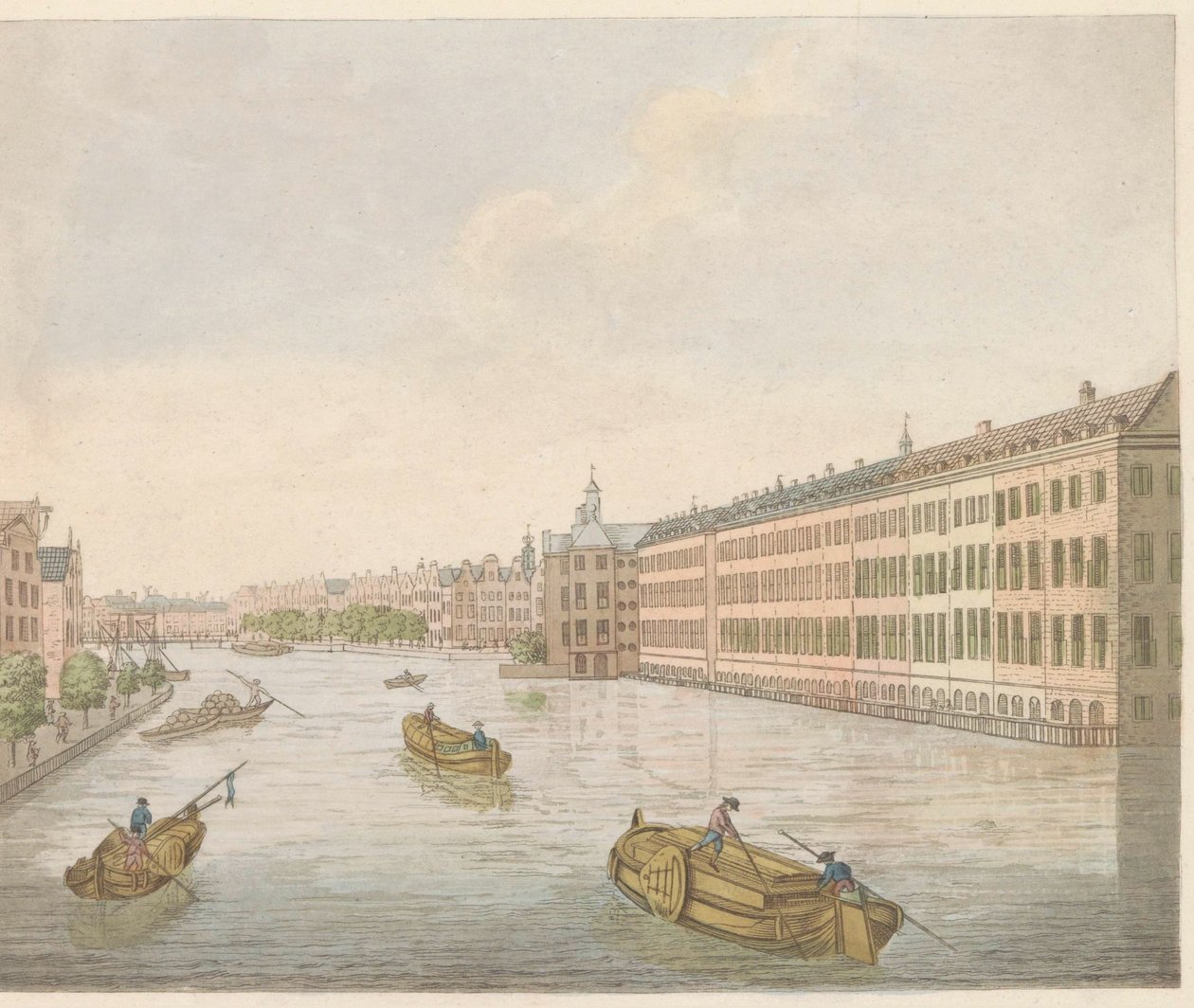 Ansicht der Binnen-Amstel, ca. 1810-1813 von Evert Maaskamp