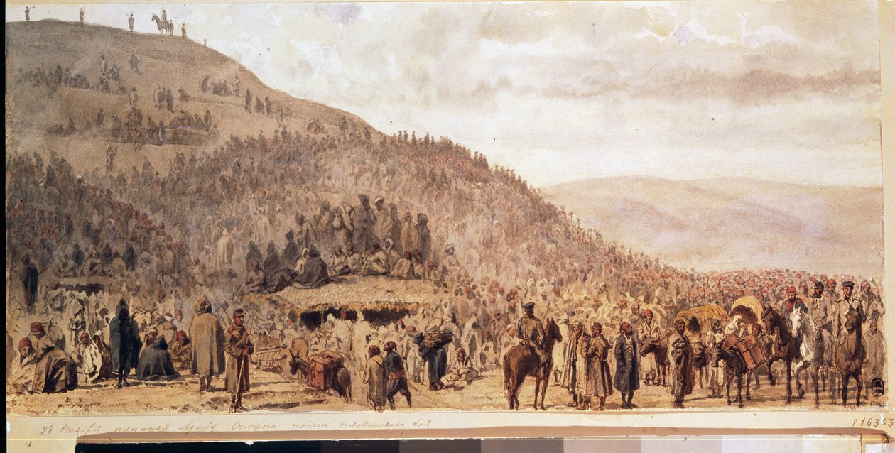 Die Gefangenschaft der Armee von Osman Pascha in Pleven von Evgeni Kirillovich Makarov