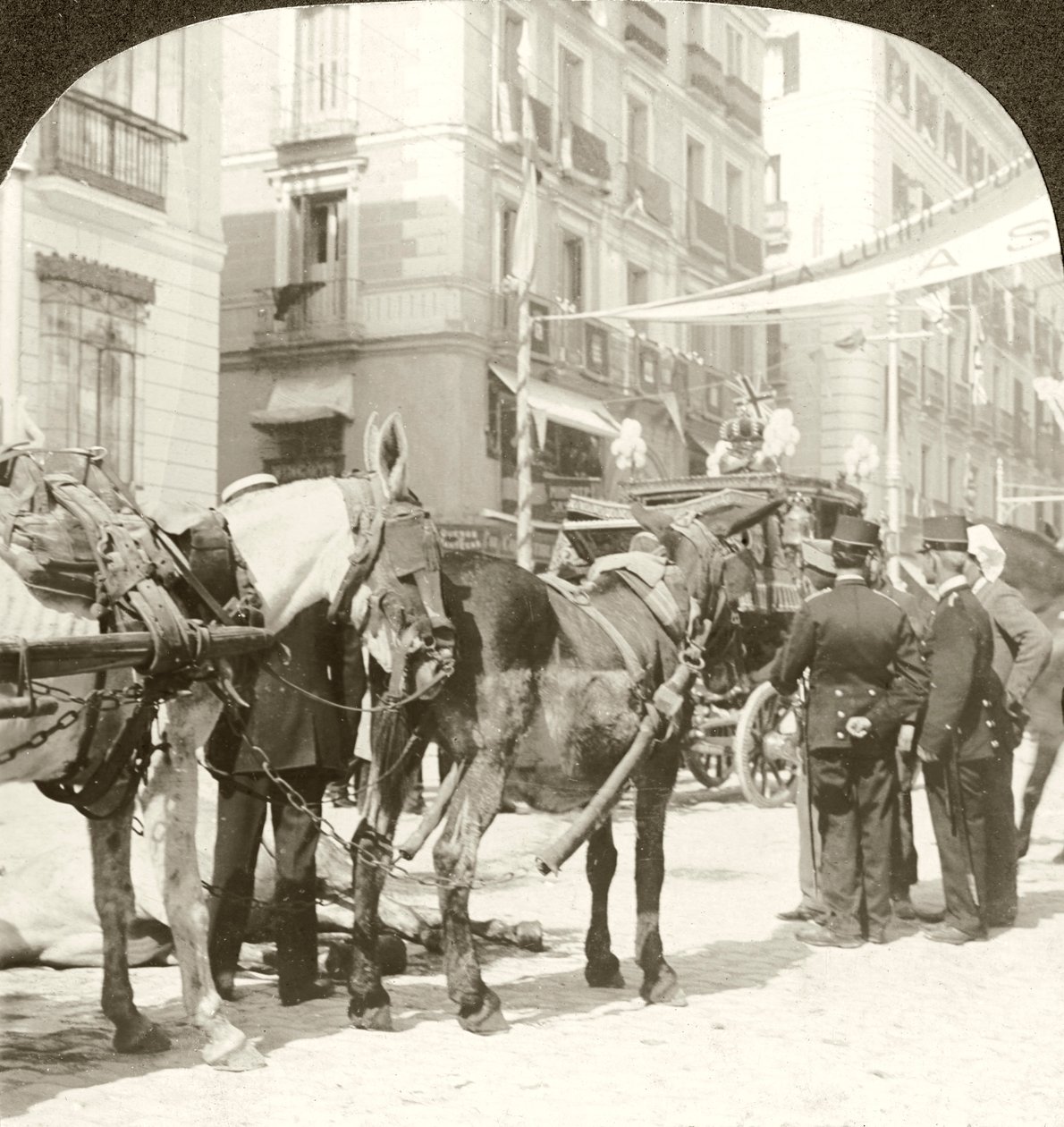 Staatskutsche, Calle Mayor, Madrid von Excelsior Stereoscopic Tours