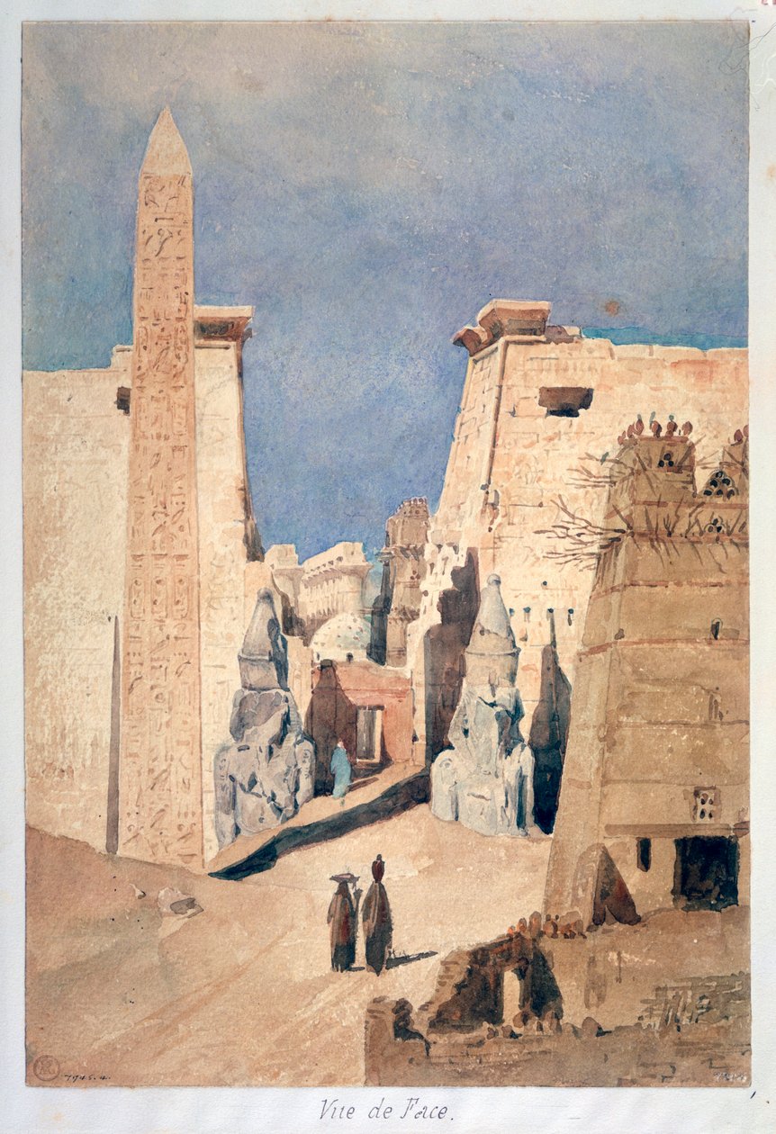 Luxor, von vorne von F. H. Naudin: hochwertiger Kunstdruck