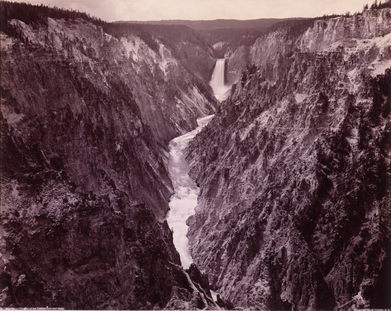 Grand Canyon des Yellowstone und Wasserfälle von F. Jay Haynes