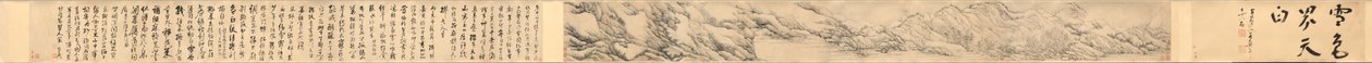 Schnee färbt die Welt weiß, 1690 von Fa Ruozhen