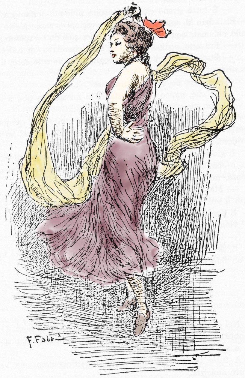 Porträt von Marie Anne de Cupis de Camargo genannt La Camargo (1710-1770) Tänzerin während des Aufenthalts von Giacomo Casanova (1725-1798) in Paris von Fabio Fabbi