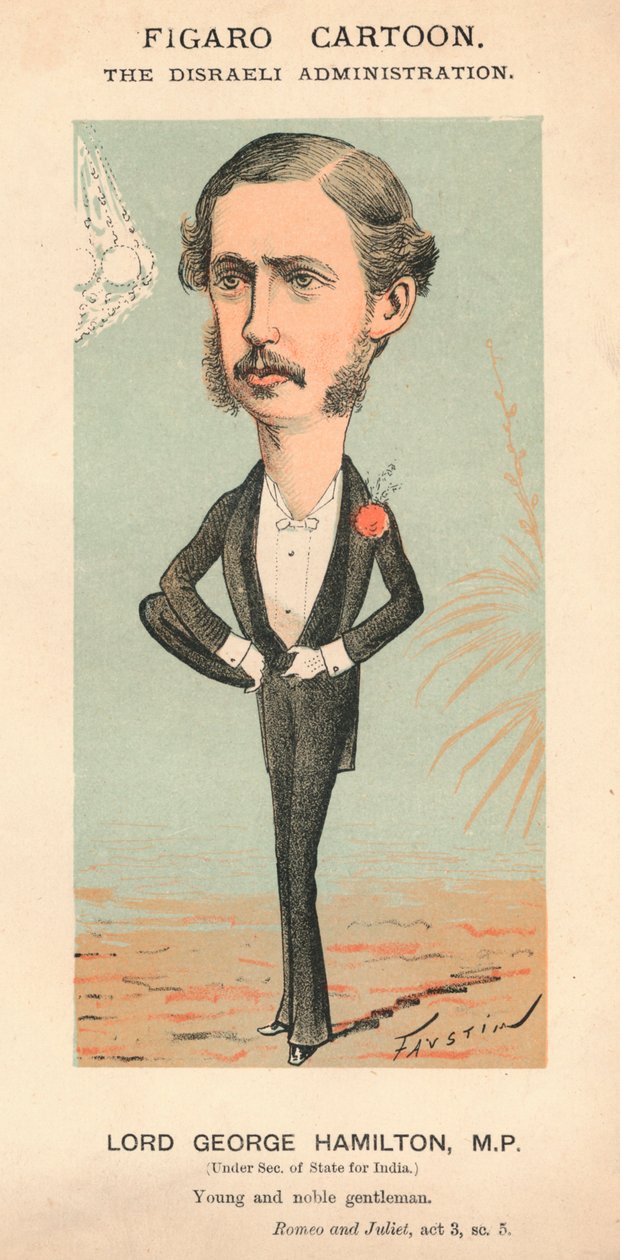 Lord George Hamilton, M.P., um 1870 von Faustin