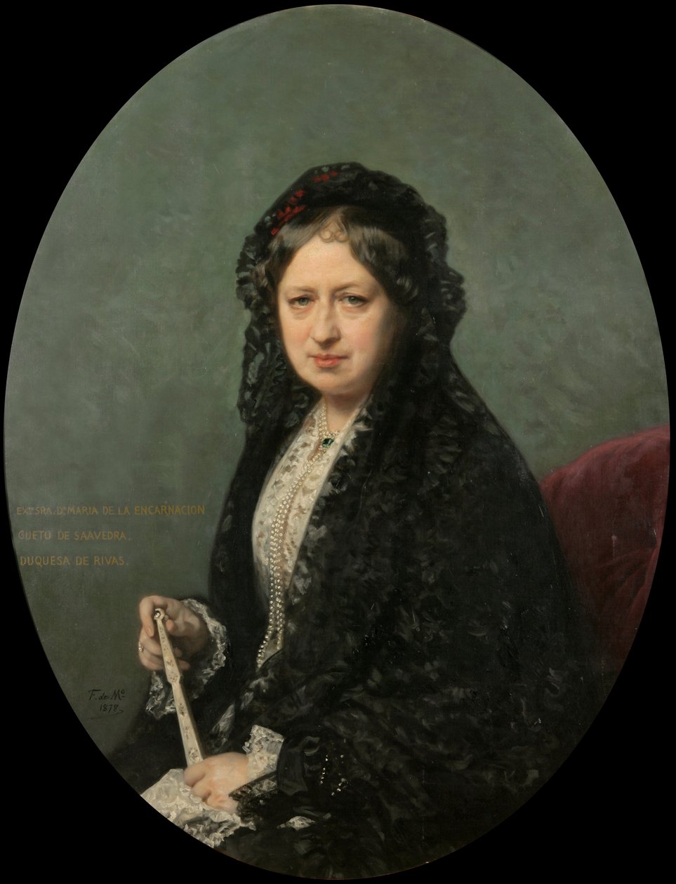 María Encarnación Cueto de Saavedra, Herzogin von Rivas von Federico de Madrazo y Kuntz