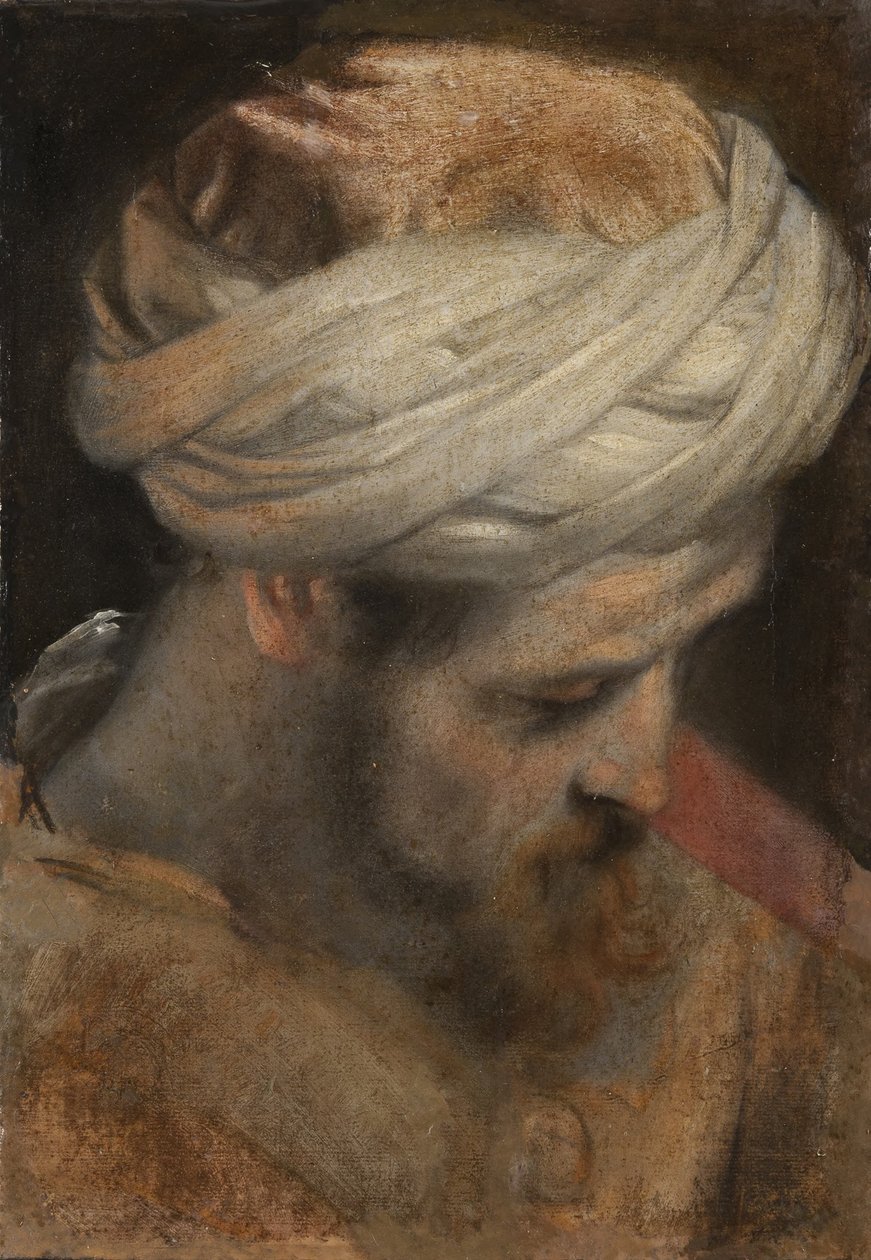 Der Kopf eines Priesters, Studie für Die Beschneidung von Federico Barocci