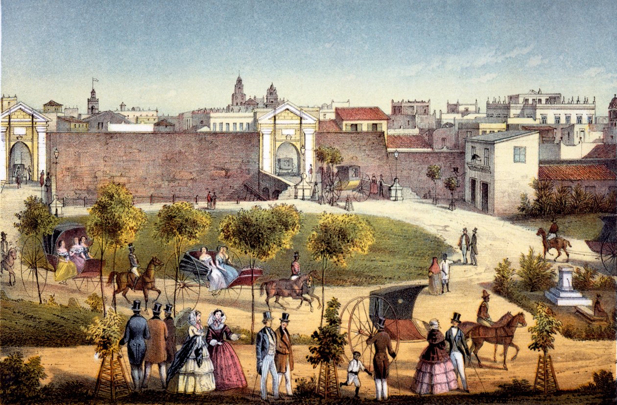 Die Tore von Monseratte, Havanna, Kuba, 1840 von Federico Mialhe