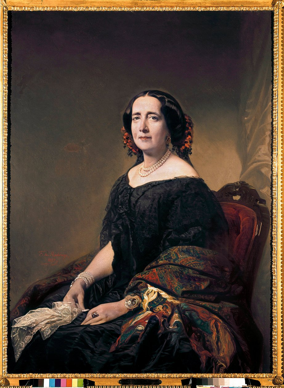Porträt der kubanischen Schriftstellerin Gertrudis Gomez de Avellaneda von Federico de Madrazo y Kuntz