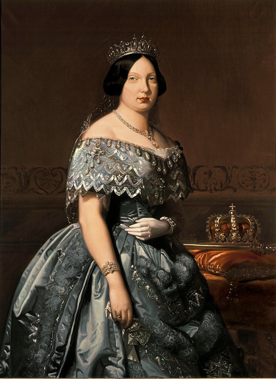 Königin Isabella II. von Spanien, Gemälde von Federico Madrazo von Federico de Madrazo y Kuntz