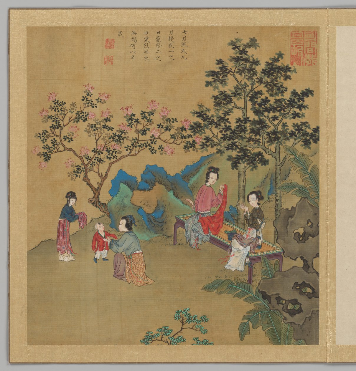 Oden des Staates Bin: Der siebte Monat, spätes 18. - frühes 19. Jahrhundert von Fei Qinghu (fl.late18th-early 19th century)
