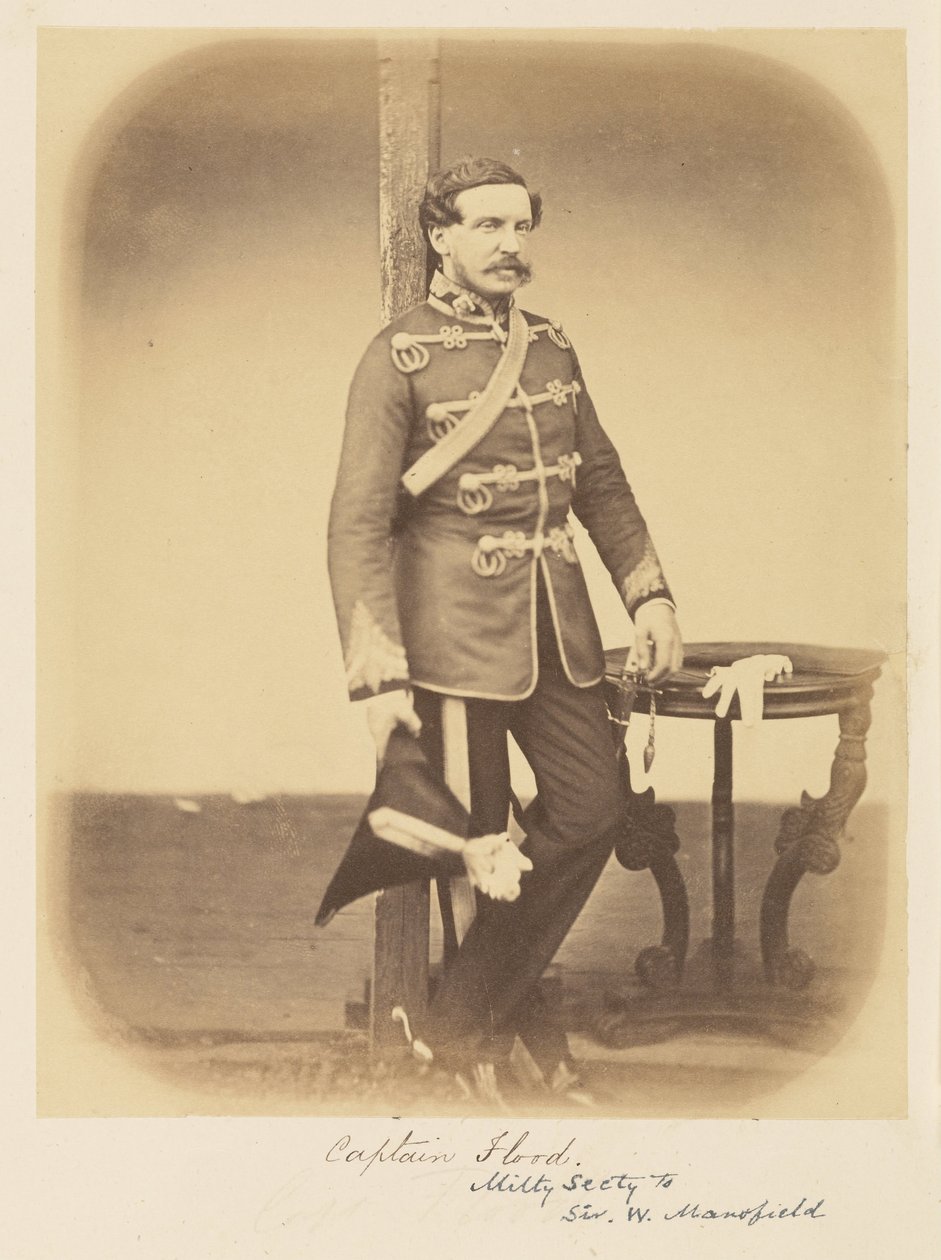 Kapitän Flood, Militärsekretär von Sir W. Mansfield von Felice Beato