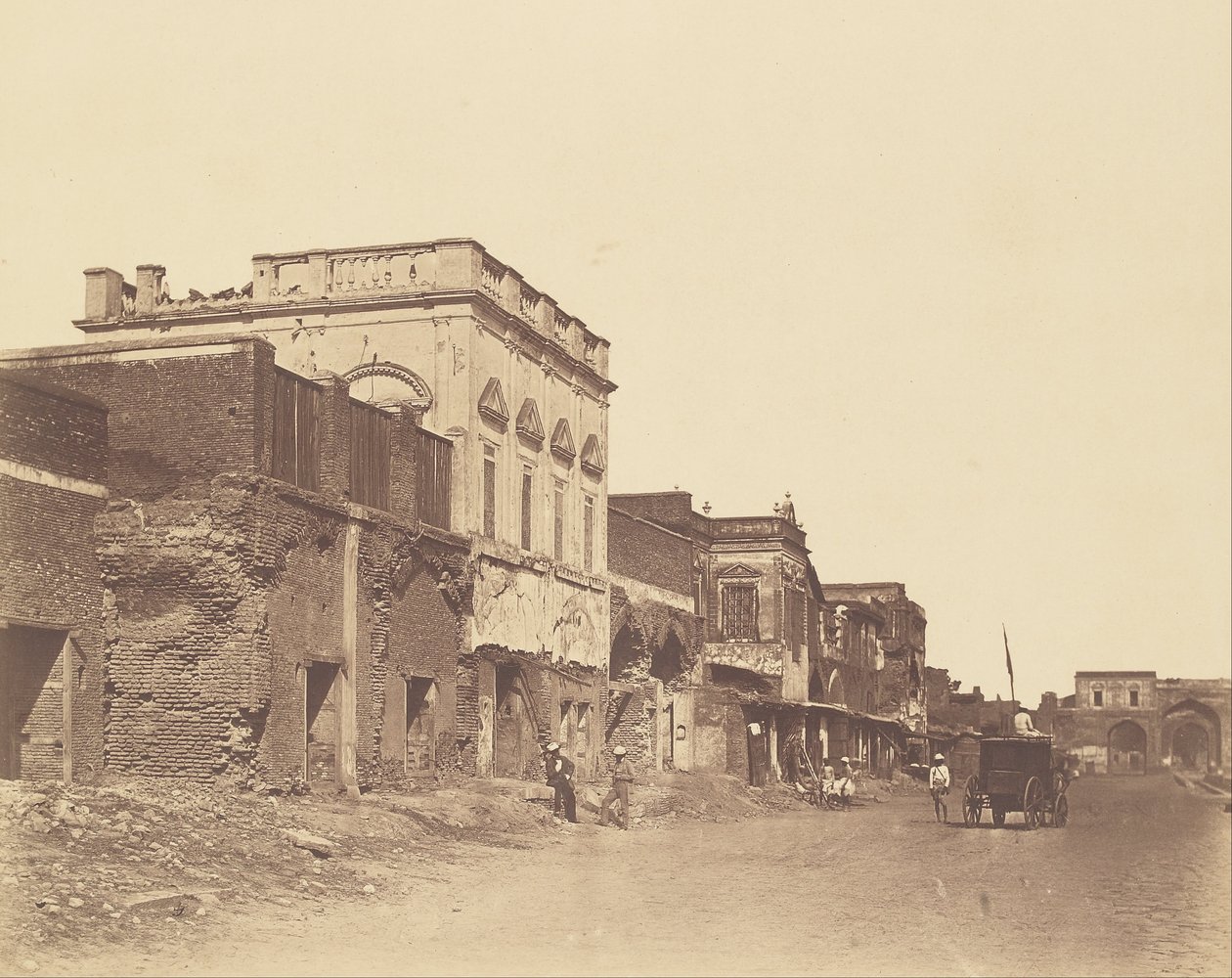 Haus, in dem der König im Palast eingesperrt war von Felice Beato
