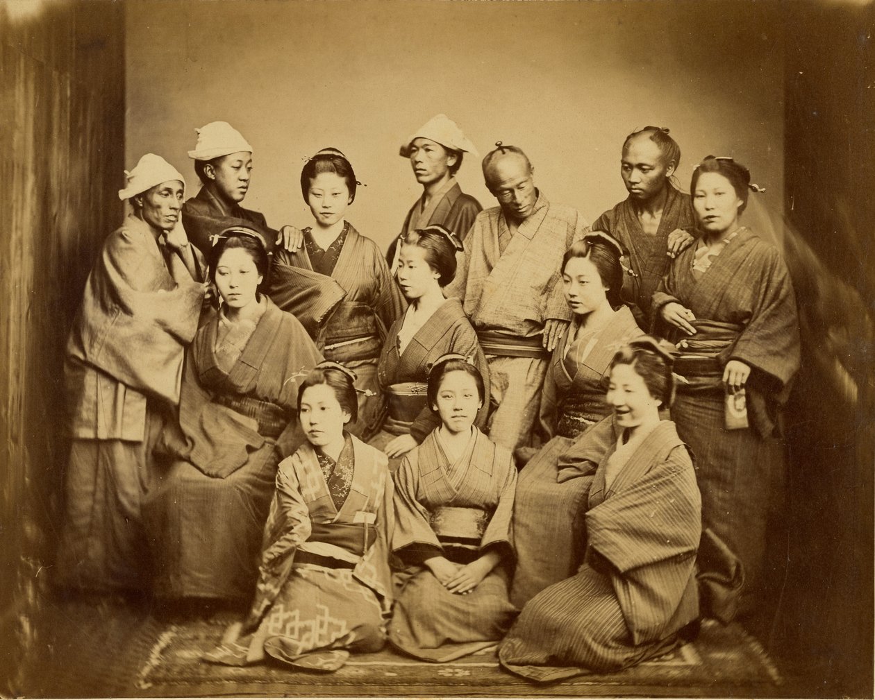 Japanische Familie von Felice Beato