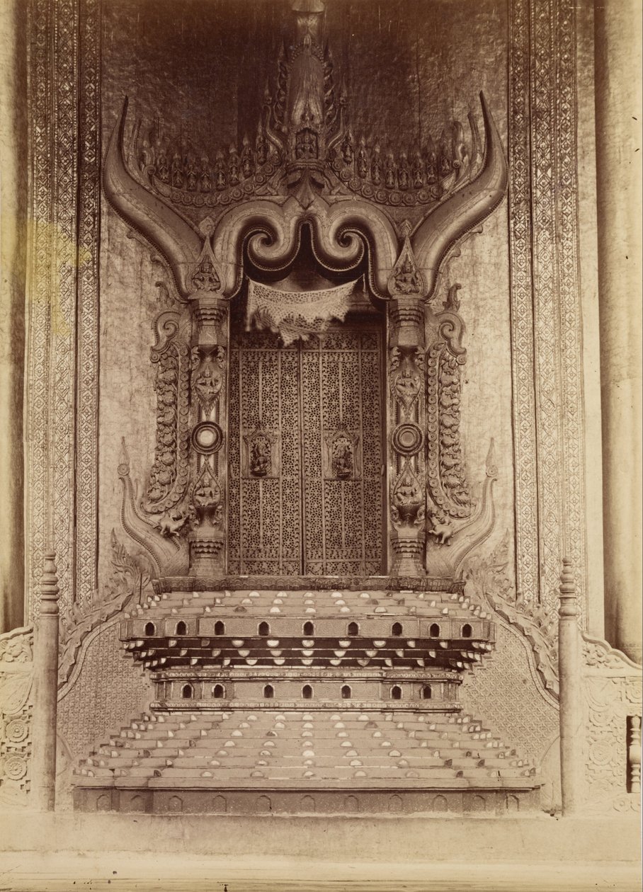 Thronsaal von König Thibaw Min - Mandalay von Felice Beato