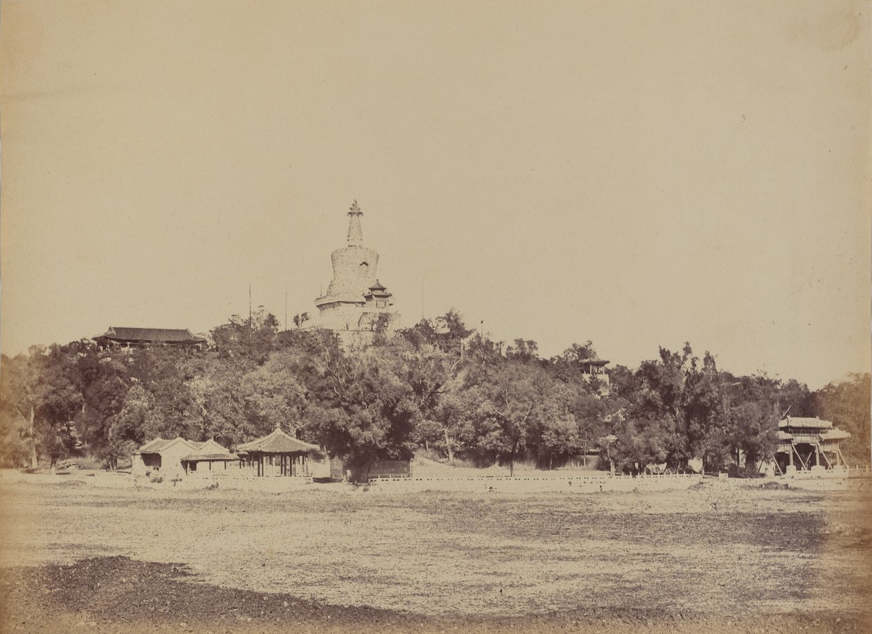 Die Große Pagode im Kaiserlichen Winterpalast, Peking, 29. Oktober 1860, 1860 von Felice Beato