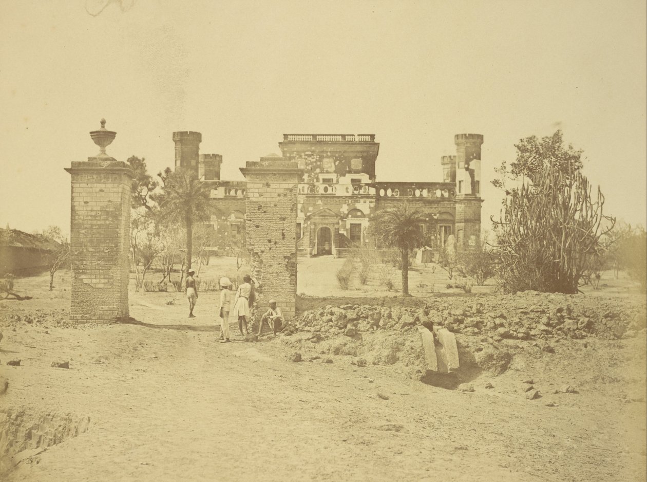Das Khurshid Munzil oder 32. Messhaus von Felice Beato