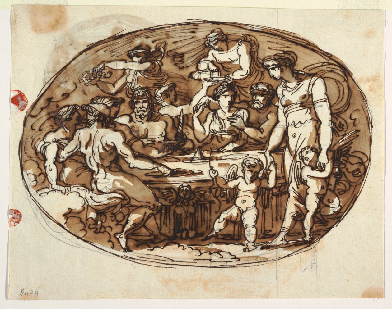 Bankett der Götter, Variante für die Sala di Pranza, Palazzo Guarini, Forli von Felice Giani
