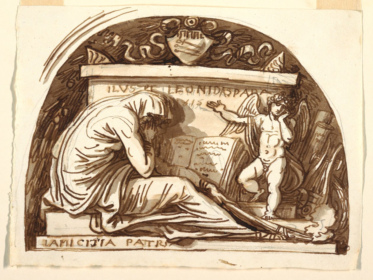 Grabdenkmal für Leonida Spada, 1815 von Felice Giani