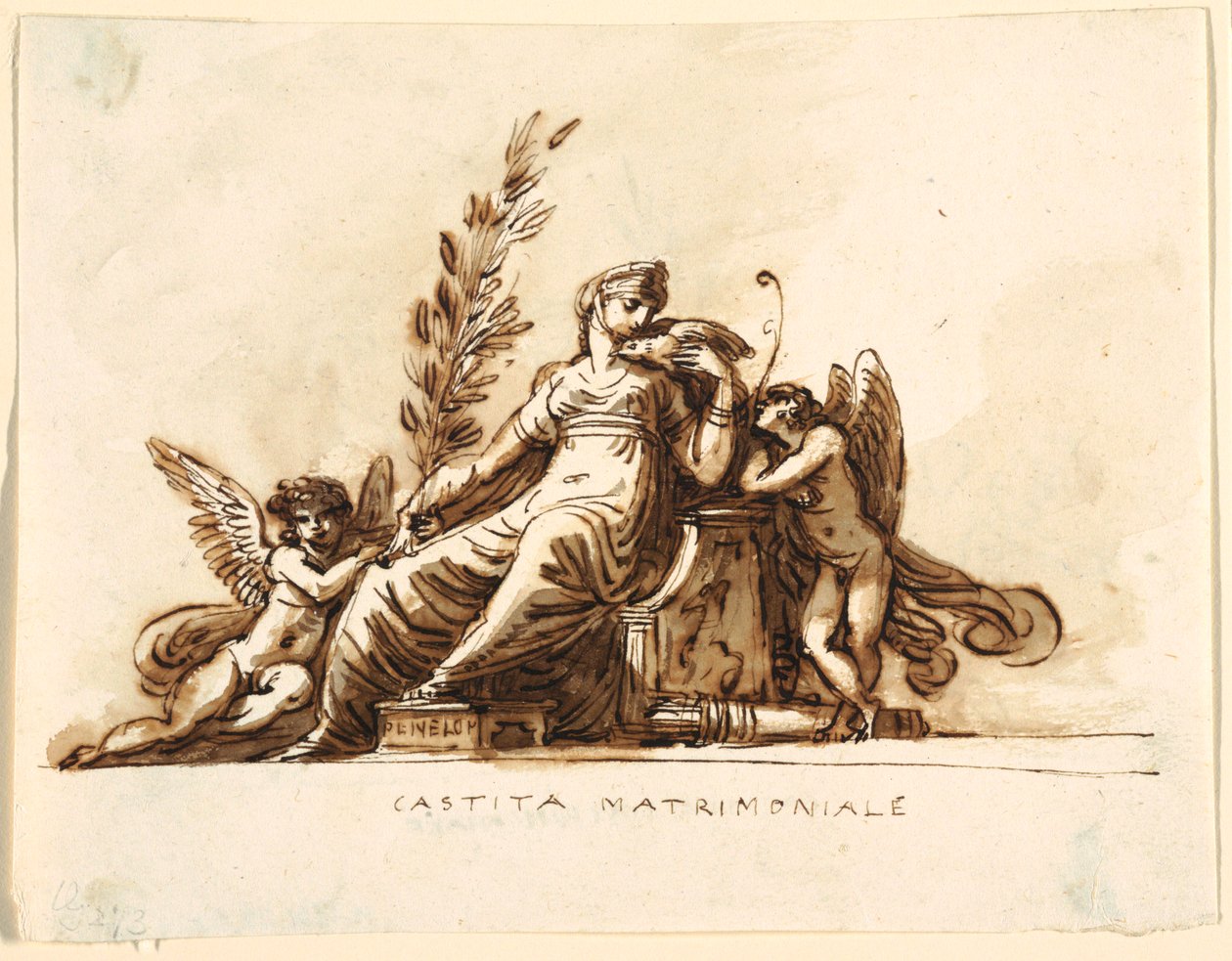 Eheliche Keuschheit, Sala di Corneglia, Palazzo Cavina, Faenza von Felice Giani