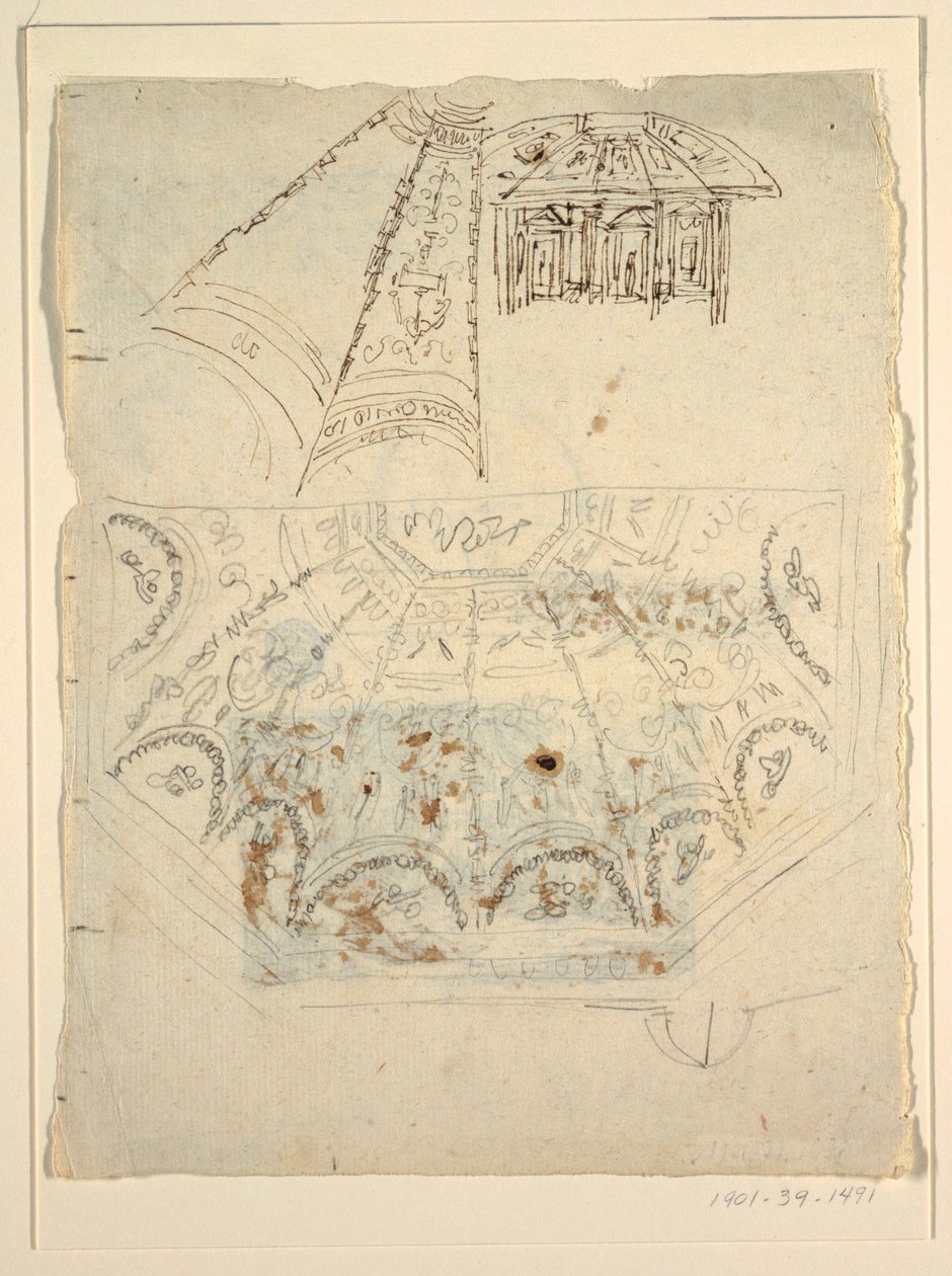 Studie für die Sala di Apollo, Palazzo Milzetti, Faenza von Felice Giani