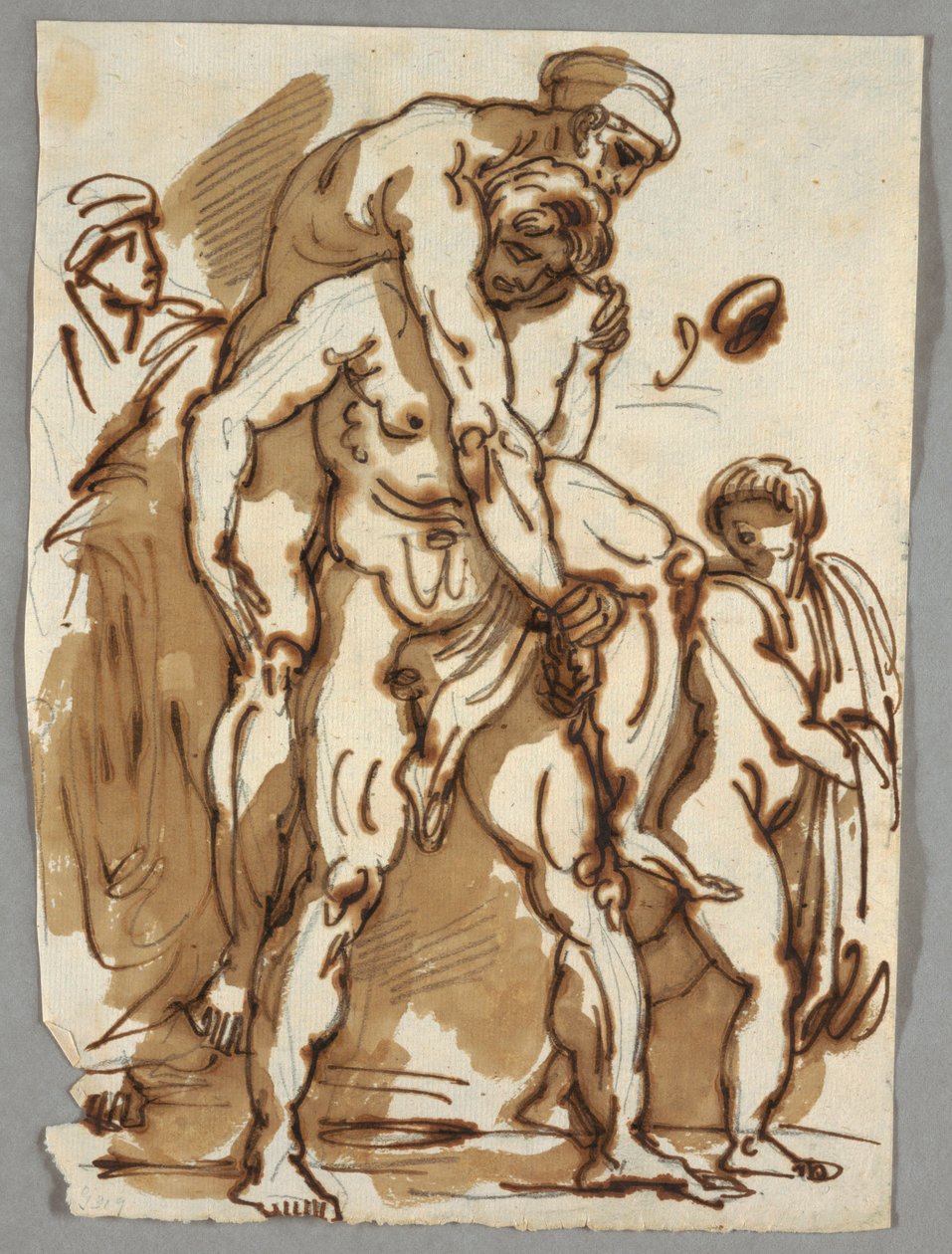 Die Aeneas-Gruppe aus dem Brand im Borgo von Felice Giani