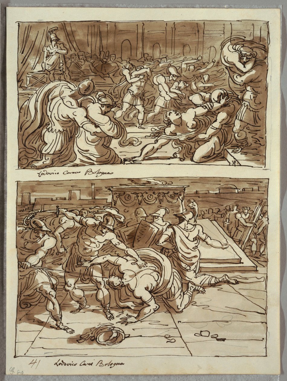 Der Raub der Sabinerinnen von Felice Giani