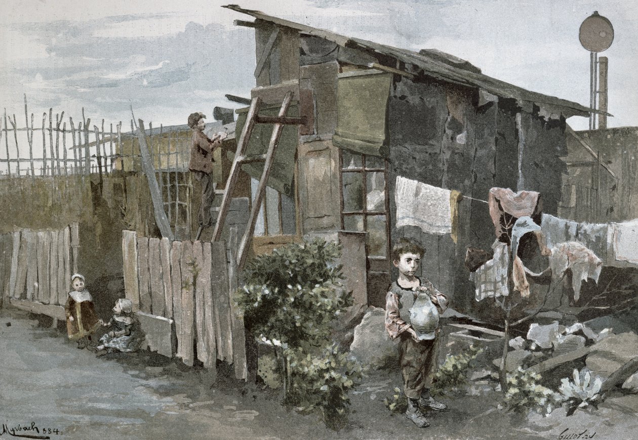 Armut in Paris: Der Passage Gergovie, 1884
