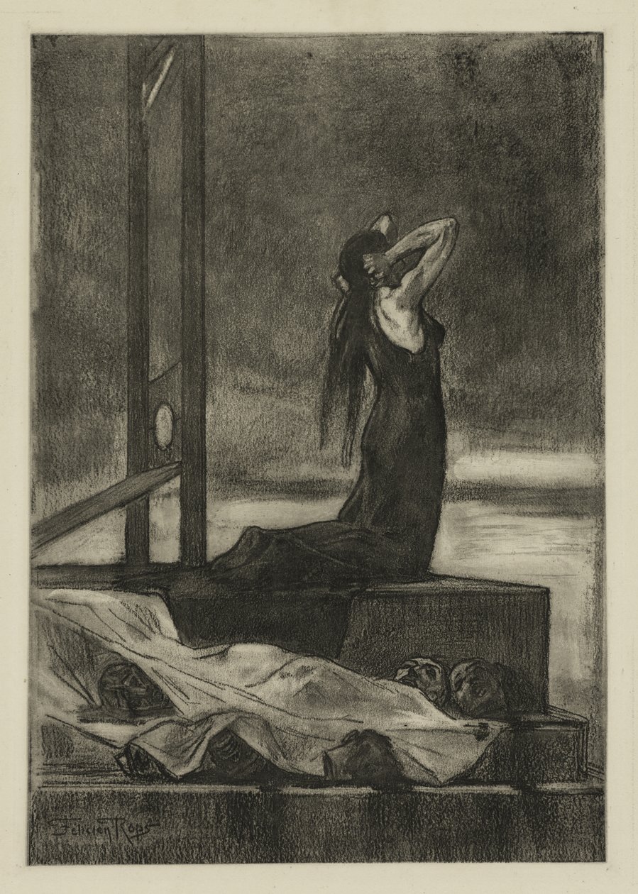 Todesstrafe: Der Schmerz des Todes von Félicien Rops