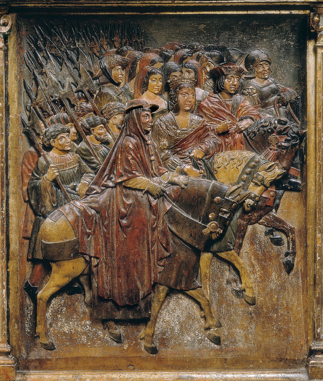 Katholische Könige nach der Eroberung von Granada von Felipe Bigarny or Vigarny