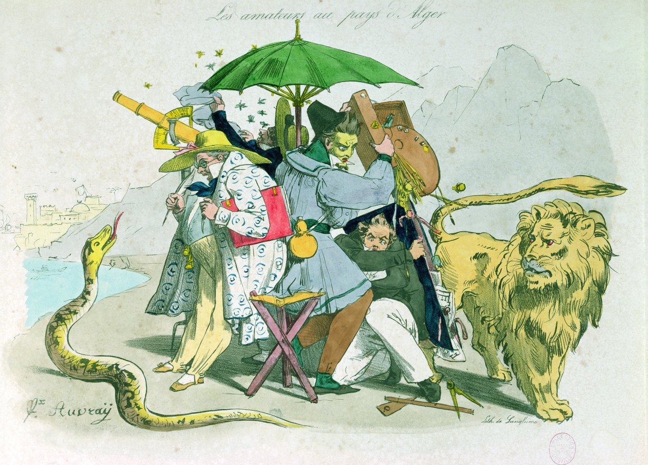 Amateurmaler und Schriftsteller in Algerien, 1830 von Felix Auvray