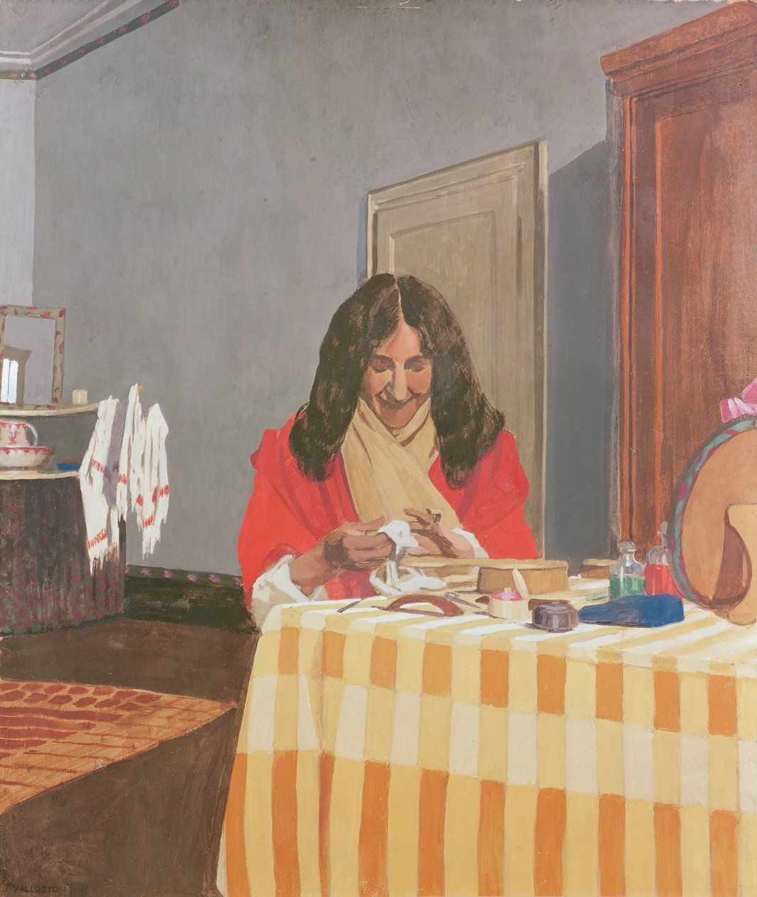 Porträt von Frau Vallotton von Felix Edouard Vallotton