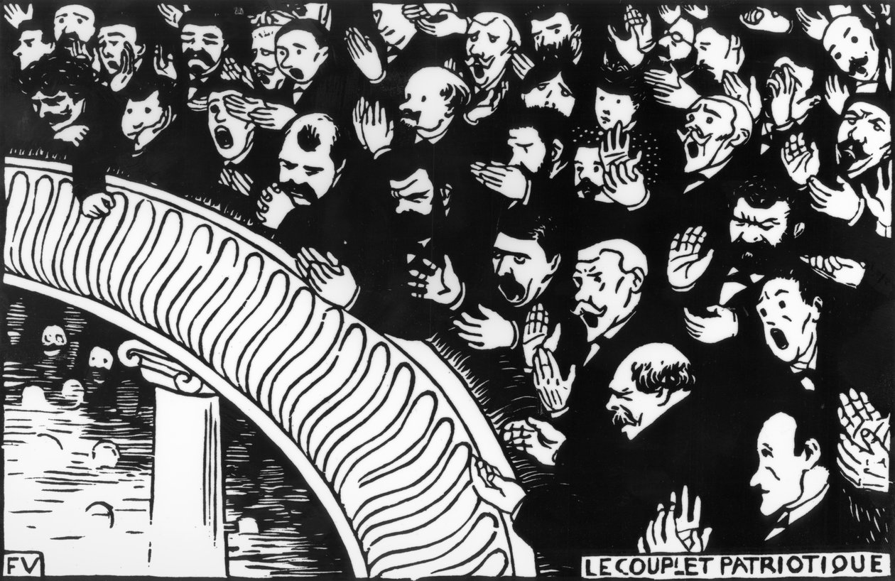 Das patriotische Couplet, 1893 von Felix Edouard Vallotton