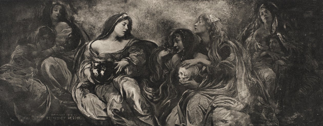 Zwischen dem Becher und den Lippen, 1907 von Felix Benedict Herzog