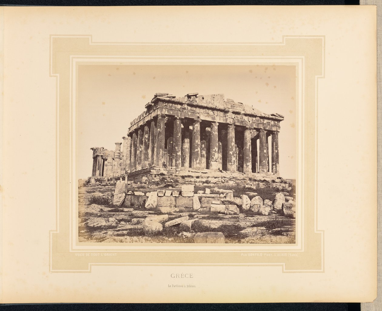 Griechenland: Der Parthenon in Athen von Félix Bonfils