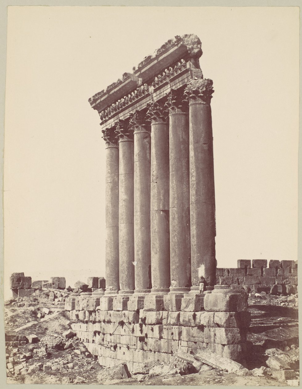 Der Sonnentempel in Baalbek von Félix Bonfils