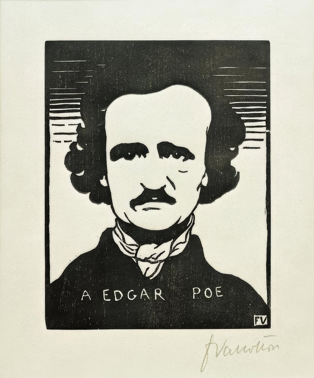 An Edgar Poe von Felix Edouard Vallotton