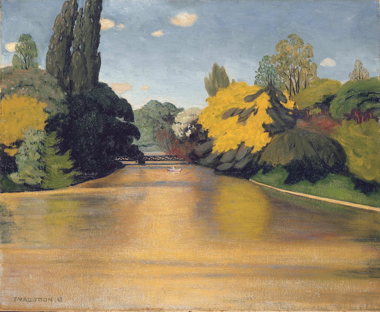 Bois de Boulogne, Las St. James, 1918 von Felix Edouard Vallotton
