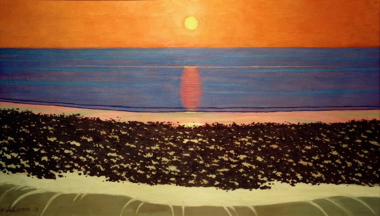 Sonnenuntergang, Villerville von Felix Edouard Vallotton