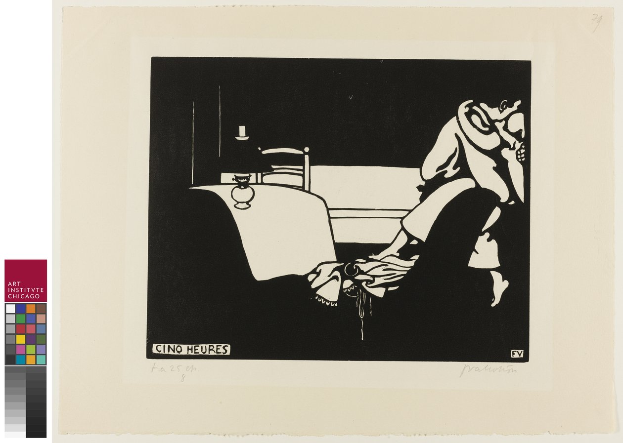 Fünf Uhr, Platte sieben aus Intimitäten von Felix Edouard Vallotton