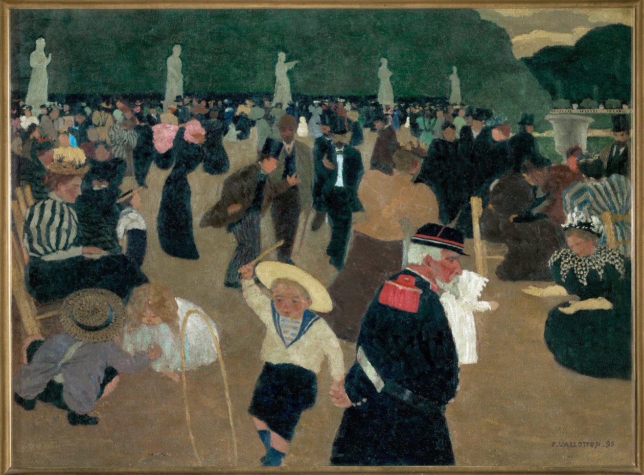 Jardin du Luxembourg von Felix Edouard Vallotton