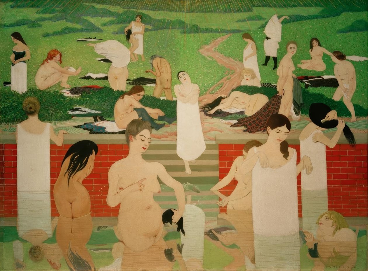 Das Bad am Sommerabend von Felix Edouard Vallotton