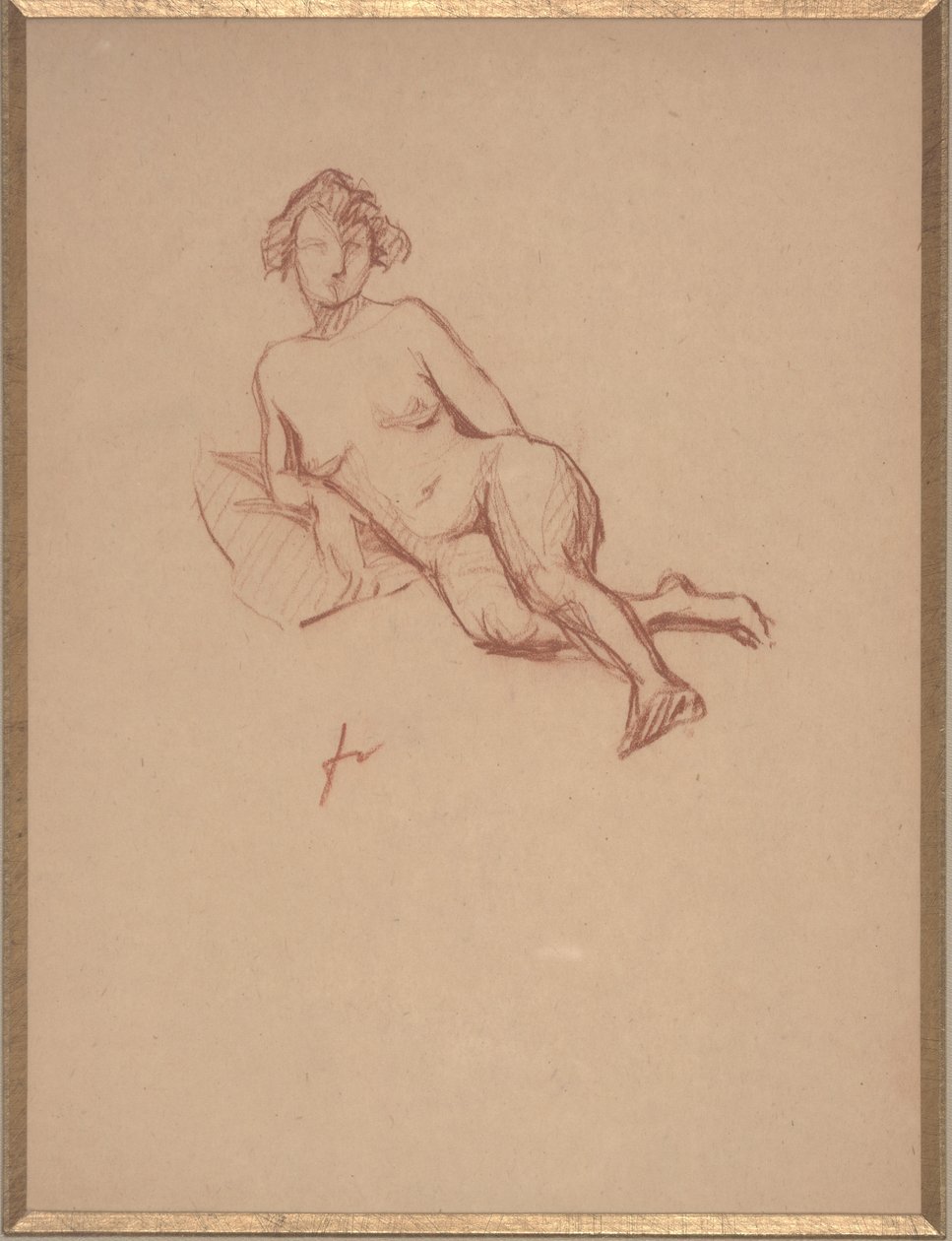 Liegender weiblicher Akt von Felix Edouard Vallotton