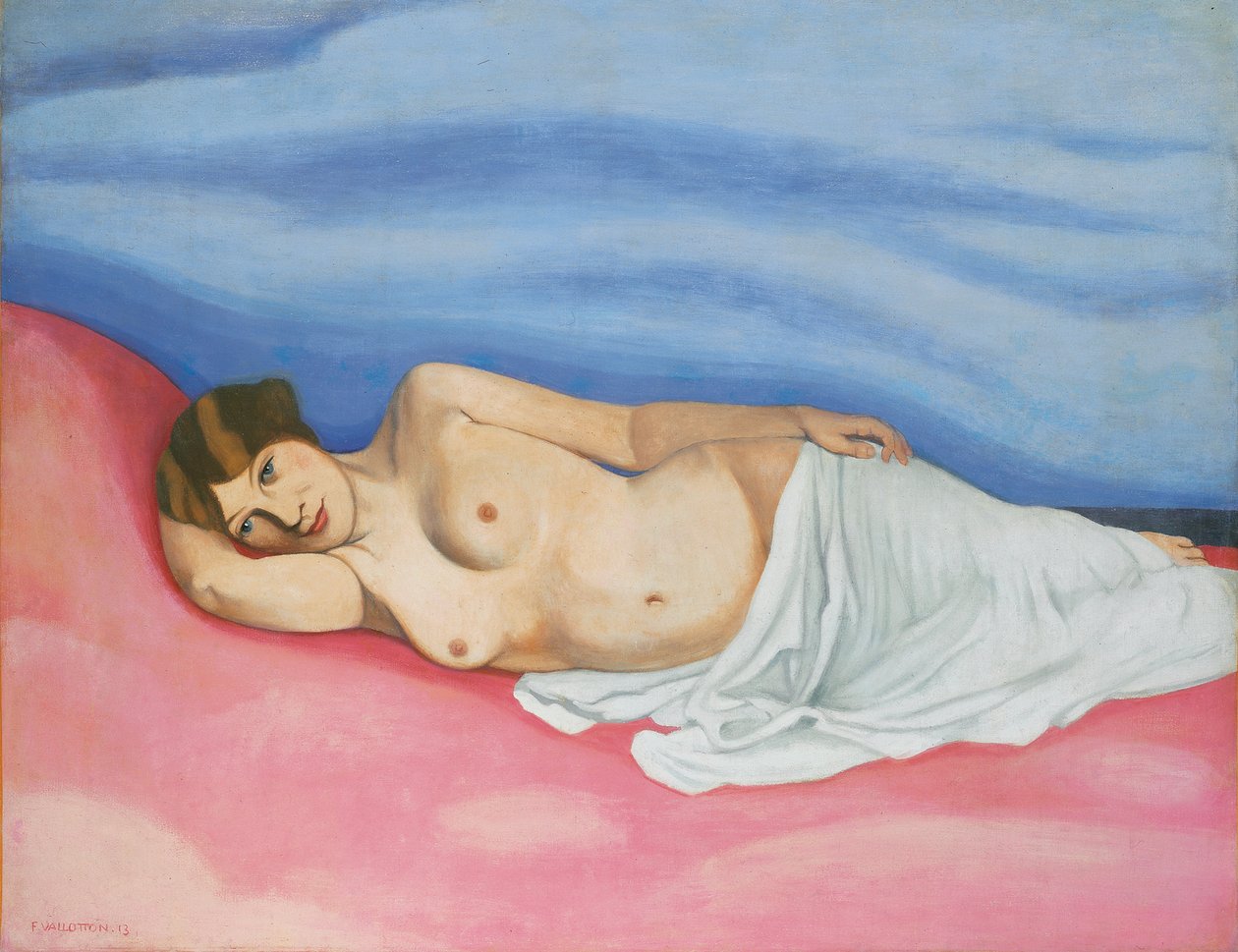 Liegender weiblicher Akt, 1913 von Felix Edouard Vallotton