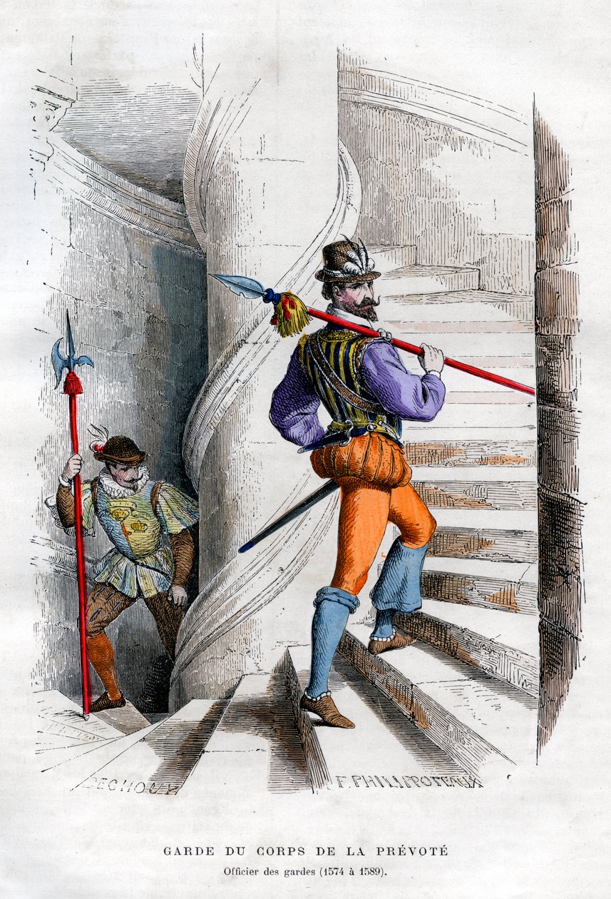 Offizier der Wachen, Garde du corps de la prévôté 1574-1589, 1882-1884 von Felix Henri Emmanuel Philippoteaux