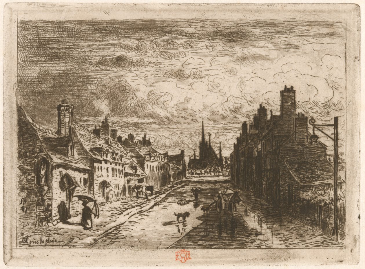 Après la pluie von Felix Hilaire Buhot