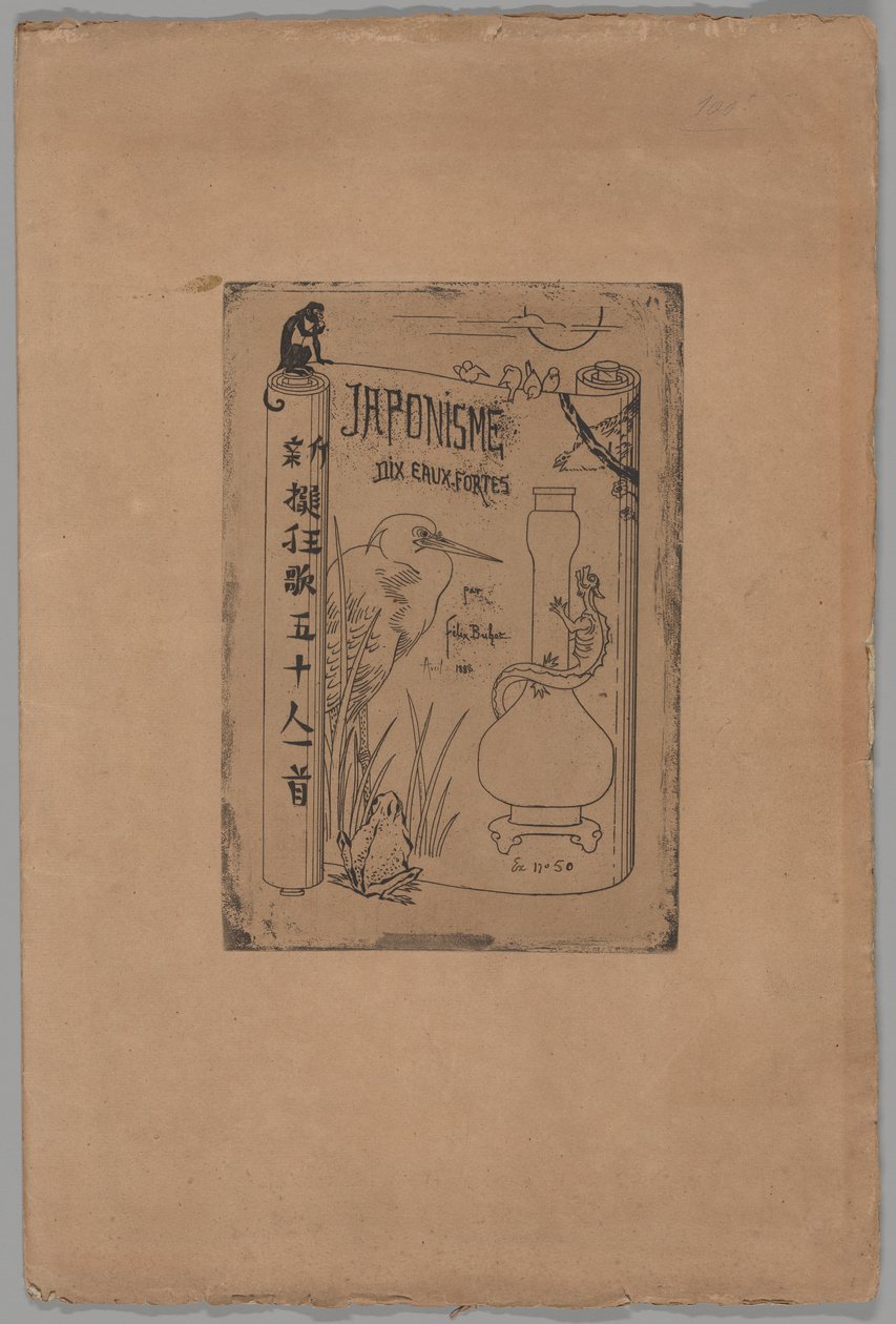 Umschlag zu Japonisme von Felix Hilaire Buhot