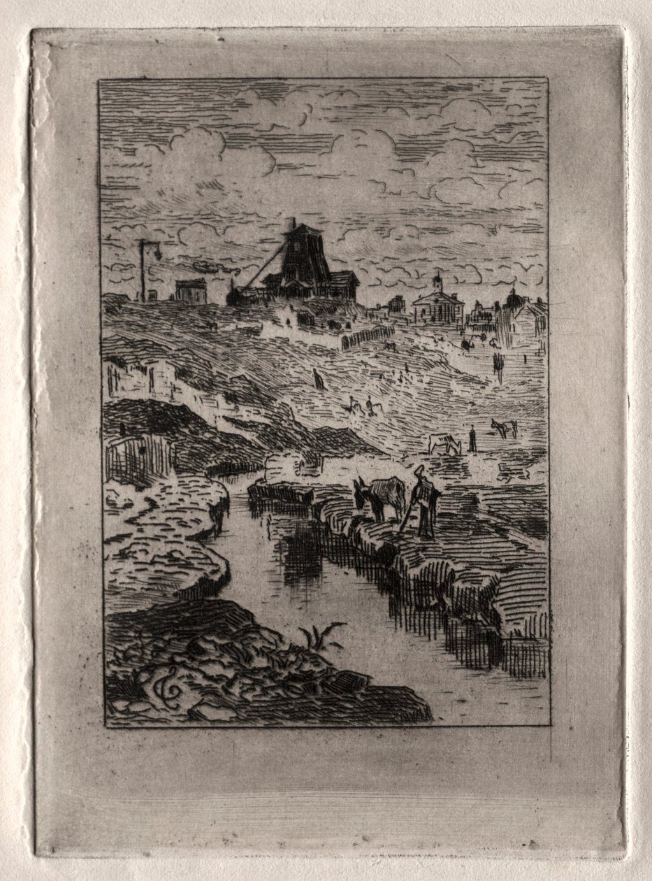 Der Brunnen am Hügel von Cailles von Felix Hilaire Buhot
